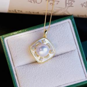 Pendentif en argent S925 DIY, perles de 9 à 111 mm, coquille vide, collier en jade, accessoires de perles, catégorie de produit : colliers de perles, modèle 31141 - Product Image 3