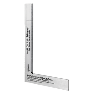 Juego de Reglas Cuadradas ECO Simple Square de 200 mm, Regla de Ángulo Recto de Metal para Mediciones Precisas - Product Image 2