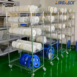 <strong>Industrial</strong> Grade 5-Layer Adjustable Stainless Steel <strong>Shelving</strong> <strong>Unit</strong> for Electronics Factory Heavy Duty &amp; Anti-rust Design - Product Image 4