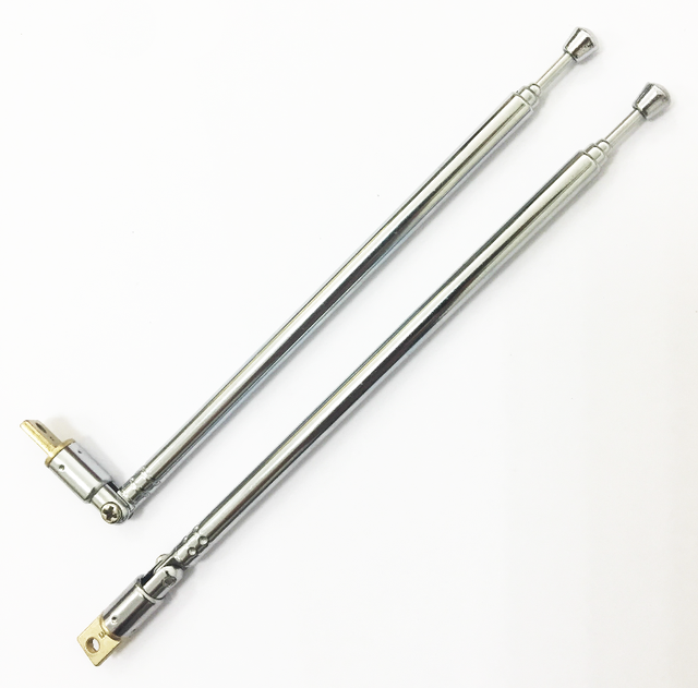 High Quality 5 Sections Telescopic AM/FM Radio Antenna 2.15db Gain -M/BNC Connector Remote Controlled Toys Communication VSWR