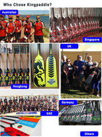 Pagaie de dragon boat Kingpaddle en fibre de carbone réglable D06/D07, approuvée IDBF, de qualité compétition, légère pour les lacs