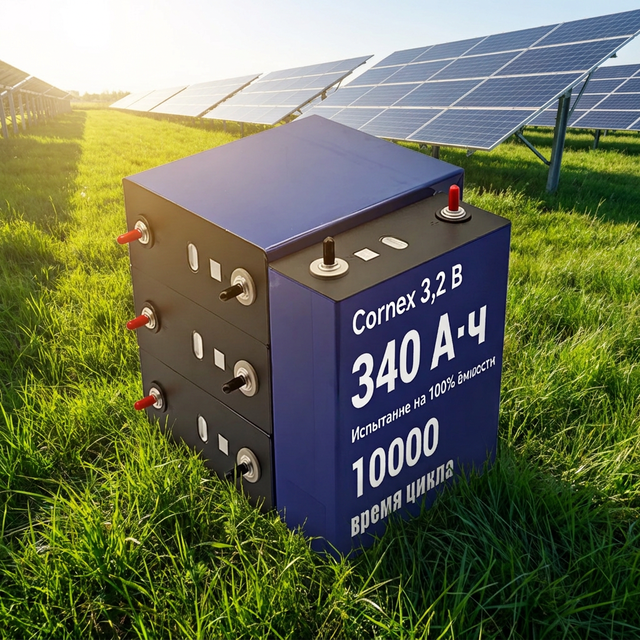 Cornex 3.2V 340Ah 314Ah 280Ah 320Ah LiFePO4 Prismatic Rechargeable Lithium Ion Battery Cell 8000 Cycles Solar Energy Storage