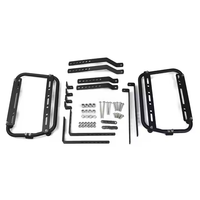 Support de sacoche latérale de moto en alliage d'aluminium noir, kit de montage universel réglable pour l'installation de sacoches de bagages