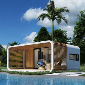 Capsula prefabbricata di lusso della cabina del Pod della mela, piccolo fornitore residenziale della capanna per la <span class=keywords><strong>casa</strong></span> diretta del contenitore dell'alloggio - Product Image 2