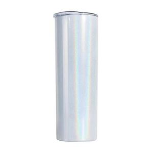 Gobelet isotherme droit et fin de 20 oz, finition peinture brillante arc-en-ciel, en acier inoxydable, pour voyage - Product Image 1