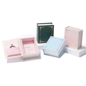 Best Selling Modern Square Dustproof Mini Gift <b>Storage</b> Jewelry Paper Magnet <b>Box</b> Decorative Ring Stud Packaging <b>Box</b> - Product Image 2