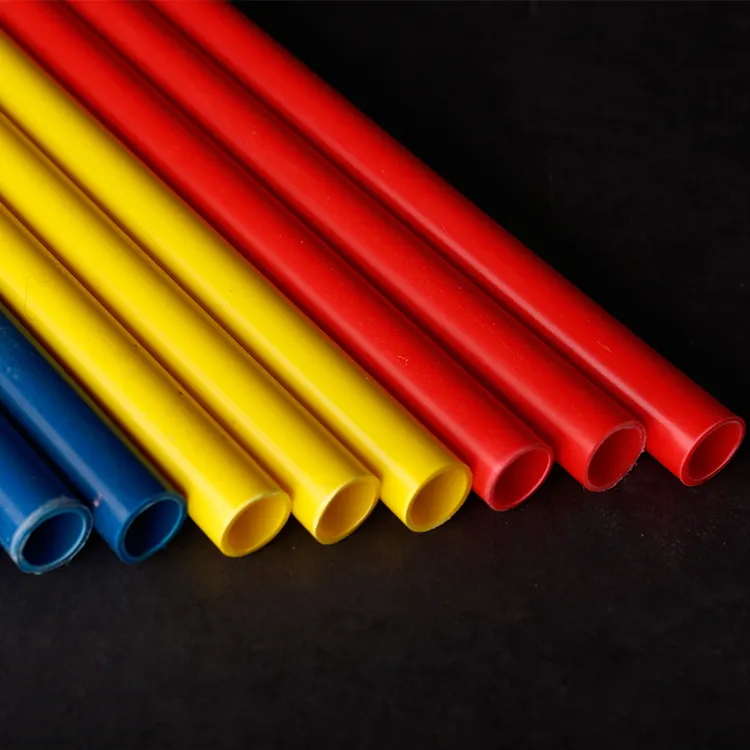 Sfuso nero e arancione 25mm-150mm PVC tubi elettrici rivestiti 100mm dimensioni 12mm 13mm 10mm tubi di plastica