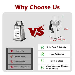 سهلة التنظيف متعددة الوظائف مبشرة الجبن الجوز مع مقبض تقطيع الخضار مفرمة القاطع طاحونة - Product Image 5