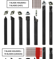 Jeu de porte-outils de tournage CNC haute précision 7/9 pièces, tailles métriques et impériales complètes 08mm 10mm 12mm 16mm 20mm 25mm 32mm