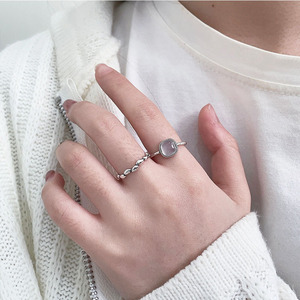 Anillo de Plata de Ley 925 Kaiming con Forma Geométrica, Joyería para Uso Diario de Mujer - Product Image 3