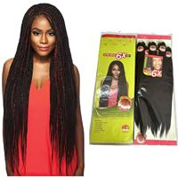 Nouvelle Tendance : Cheveux Synthétiques Ombrés Pré-étirés pour Tresses Yaki, 52 pouces, 420g, Grand Paquet, 6X Faciles à Tresser, Extensions au Crochet