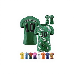 Maillot de football personnalisé de haute qualité, séchage rapide, 100% polyester, manches courtes, nom d'équipe personnalisé, numéro, logo pour hommes, unisexe - Product Image 1