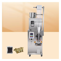 Machine d'emballage automatique multifonctionnelle AMSK 1-100g pour sachets de poudre, thé, café, avec scellage arrière, pour films plastiques/papiers en rouleaux