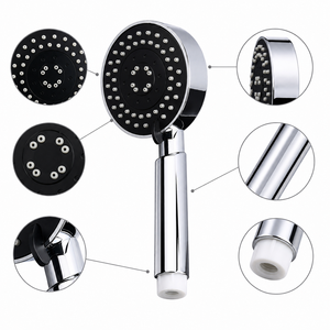 Ensemble <span class=keywords><strong>de</strong></span> <span class=keywords><strong>douche</strong></span> à main en laiton avec filtre à eau, haute pression, fixation murale, finition chromée, support <span class=keywords><strong>de</strong></span> tuyau, installation facile - Product Image 3