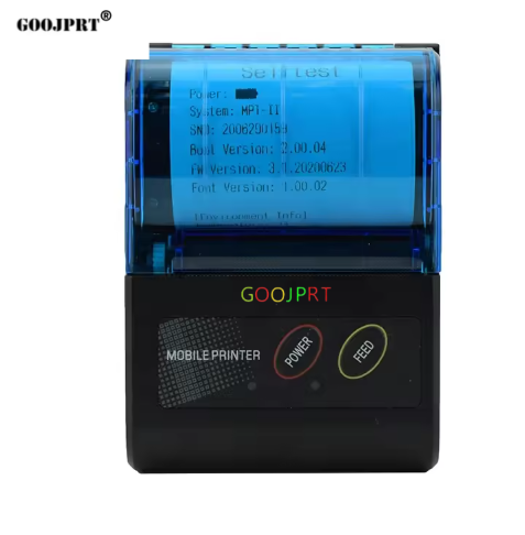 MTP-2 Mini Thermal Receipt Printer Black and White Inkless No-ink FCC Certified 1-Year Warranty Stock OEM/ODM Customization