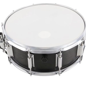 Juego de Tambor Profesional de Acero al Carbono Resistente al Agua de 14x5.5 Pulgadas - Kit Completo con Baquetas, Llave y Correa en Acabado Negro - Product Image 2