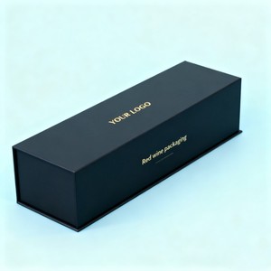 Bán Buôn Duy nhất-Gói Chai Thương Hiệu Tùy Chỉnh Gấp Sang Trọng Hộp Cho Rượu Sâm Banh Và Rượu Vang Đỏ Quà Tặng Lật Đóng Cửa Hộp - Product Image 4