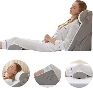 Coussin ergonomique multifonctionnel 2-en-1 en mousse à mémoire de forme pour soutien lombaire, des jambes et du dos, pour lit et canapé - Product Image 2