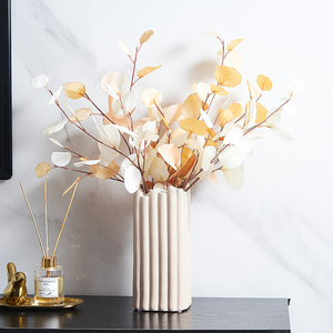 Arreglo Floral Moderno para Decoración del Hogar, Ramo de Flores Secas, Florero de Cerámica Tipo Cliff - Product Image 2