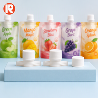 Capuchon en plastique renforcé pour la fermeture de sachets doypack de liquides à usage intensif