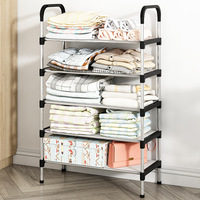 Organisateur de rangement léger pour chaussures, étagère multi-niveaux simple à assembler pour entrée, petit meuble à chaussures
