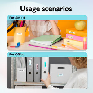 D12 Portable for Bluetooth Label <strong>Maker</strong> Wireless Continuous Handheld Printer 203dpi Resolution Color DIY Self-Adhesive Tape Stock - Product Image 4