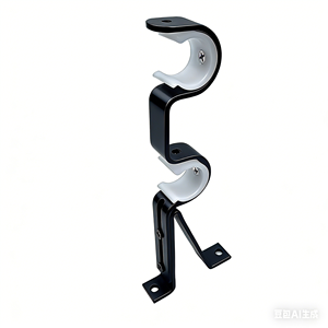 Supports de <span class=keywords><strong>tringle</strong></span> à rideau réglables 25 mm 28 mm, supports muraux en métal durables avec vis - Product Image 3