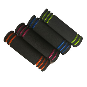 Empuñaduras para manillar de bicicleta, diámetro interior de 22,2mm, tubo de espuma antideslizante de dos tonos, negro y rojo, para bicicletas de carretera - Product Image 2