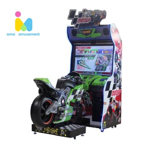 Machine de jeu d'arcade <span class=keywords><strong>Moto</strong></span> <span class=keywords><strong>GP</strong></span> de 42 pouces à pièces en métal et en plastique <span class=keywords><strong>moto</strong></span> course <span class=keywords><strong>moto</strong></span> amusante conduite pour tous les âges - Product Image 1
