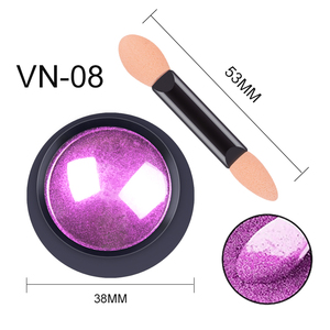 Polvo de inmersión holográfico para uñas Efecto espejo Pulido Arte de uñas con <span class=keywords><strong>brillo</strong></span> cromado <span class=keywords><strong>Manicura</strong></span> en polvo - Product Image 6