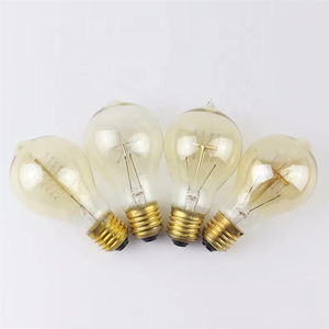 A19爱迪生灯泡110v/220V <span class=keywords><strong>E27</strong></span>/E26/B22透明琥珀色玻璃盖复古钨丝白炽灯泡40w怀旧装饰 - Product Image 6