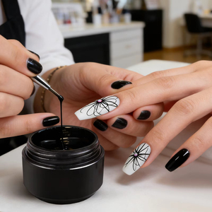 2 pièces Gel araignée élastique pour nail art, gel de <span class=keywords><strong>dessin</strong></span> à effet fil, gel de <span class=keywords><strong>dessin</strong></span> LED Soak Off, gel de conception pour nail art - Product Image 2