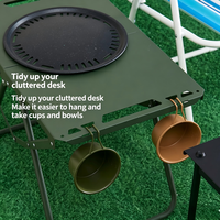 Table pliante réglable en hauteur 70*54cm, en acier carbone, pour extérieur, légère, pliable, pour le camping, installation rapide