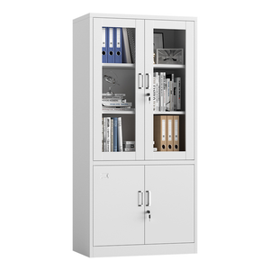 Archivador de Acero Moderno de Alta Calidad con Diseño con Cerradura, Características Ajustables, Puerta de Vidrio para Uso en Hoteles - Gran Venta, Almacenamiento de Archivos - Product Image 1