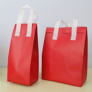 Sacs isothermes portables orange personnalisés en non-tissé, auto-adhésifs et jetables pour la livraison de café et la livraison de repas, idéaux pour les pique-niques - Product Image 2