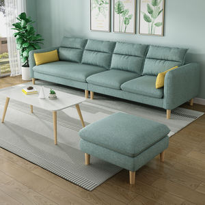 आधुनिक न्यूनतम nordic प्रौद्योगिकी कपड़े छोटे अपार्टमेंट एकल सीट आर्थिक अपार्टमेंट किराये सोफा - Product Image 1