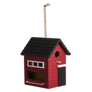 Pajarera de madera con decoración creativa para pájaros pequeños con cierre de botón de registro colgante a precio mayorista - Product Image 5