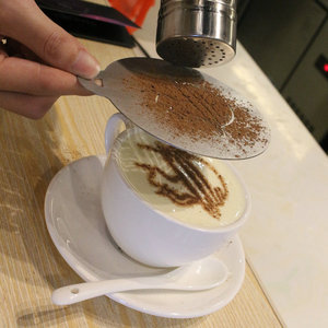 Stainless Steel <b>Cake</b> Dusting <b>Mold</b> Letter Shape For Coffee Art And Baking Design 100x100x5mm - Product Image 3