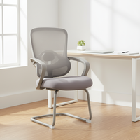 Nouvelle Chaise de Bureau Ergonomique Ajustable au Design Minimaliste, Chaise de Direction en Maille Noire pour la Formation et le Bureau