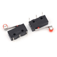 KW04 saklar mikro murah DIP hitam/putih 1A 125Vac saklar mikro CE bersertifikasi Roller tuas Mouse