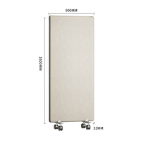 Cloisons de séparation autoportantes insonorisées pour bureaux, conformes à la norme ASTM C423 Europe, avec isolation acoustique à 360° ° Roues flexibles