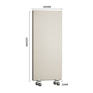 Cloisons <span class=keywords><strong>de</strong></span> <span class=keywords><strong>séparation</strong></span> autoportantes insonorisées pour bureaux, conformes à la norme ASTM C423 Europe, avec isolation <span class=keywords><strong>acoustique</strong></span> à 360° ° Roues flexibles - Product Image 2