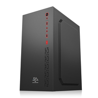 Étui de jeu PC à couper le souffle SNOWMAN Design MATX Mini ITX châssis d'ordinateur tour moyenne avec plaque latérale en acier noir Gamers de bureau