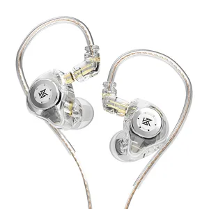 Choix de qualité KZ EDX Pro HIFI Bass Dual Magnetic Dynamic Earbuds professionnel dans l'oreille moniteurs dans l'oreille pour les chanteurs