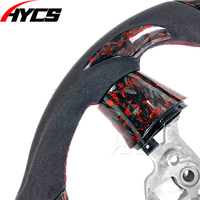 Volant de voiture en fibre de carbone forgé LED RPM pour Chevrolet Corvette Camaro C5 C6 C7 C8 ZR1 2006-2013