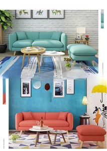 Nuevo Sofá Seccional Tapizado de Estilo Nórdico <span class=keywords><strong>en</strong></span> Forma de L, Económico, para Sala de Estar, con Chaise Longue - Product Image 2