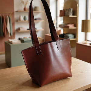 Buy Online Luxury Unisex Bags Handmade Leather <b>Handbags</b> Fashionable Western Style Waterproof Animal Prints Zipper Closure <b>Laptop</b> - Product Image 6