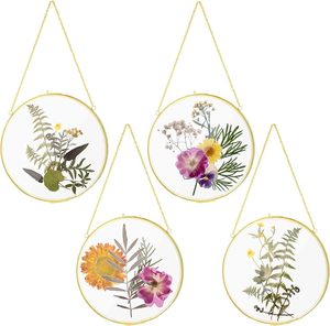 Treo đồng thau đôi kim loại kính khung ảnh kính vàng + khung đồng ép hoa khung - Product Image 1