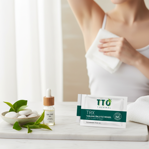 Lingettes anti-transpirantes TTO TRX 24 pièces à l'huile d'arbre à thé, force clinique, contrôle de la transpiration, blocage des odeurs, sécheresse longue durée, fraîcheur - Product Image 3