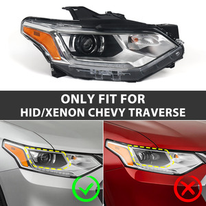 Faro Delantero HID/Xenón Compatible con Chevrolet Traverse 2018-2021, Reemplazo <span class=keywords><strong>para</strong></span> GM2503487 84887858, Lado del Pasajero - Product Image 3